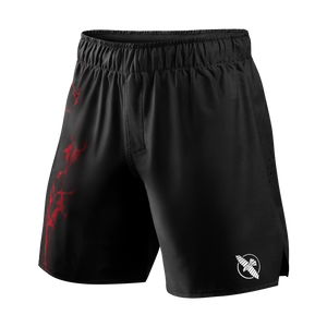 color_Black/Red | UFC BJJ Men's Grappling Shorts
